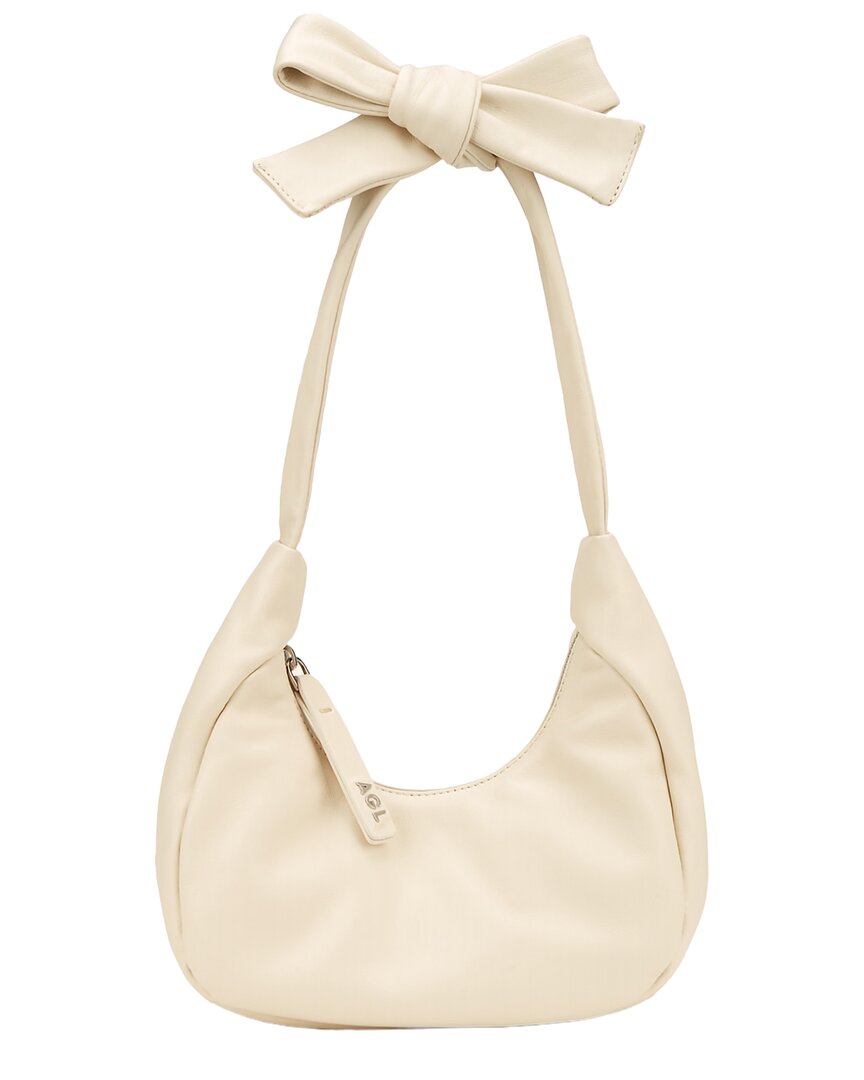 Agl Ribbon Leather Shoulder Bag