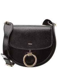 Chloé Arlene Leather Crossbody (Authentic Pre-Owned) Black ONE SIZE