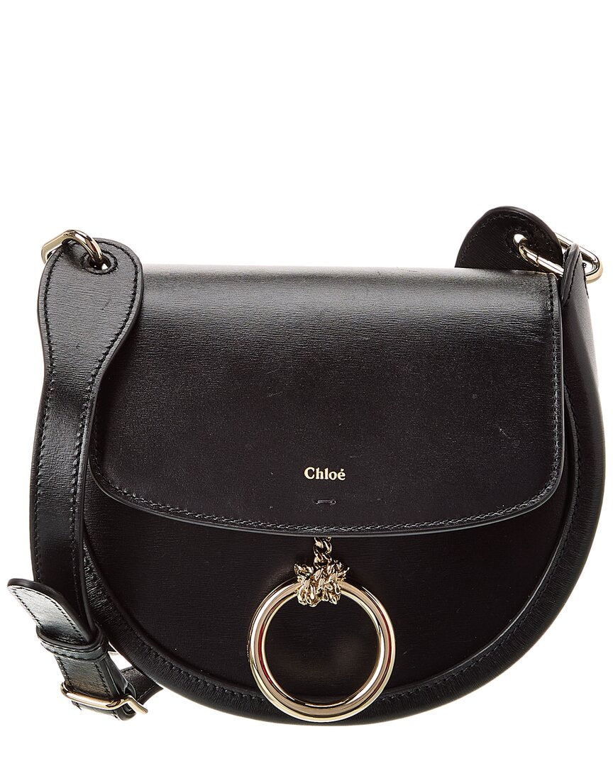 Chloé Arlene Leather Crossbody (Authentic Pre-Owned) Black ONE SIZE