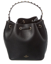 Valentino Rockstud Grainy Leather Bucket Bag (Authentic Pre-Owned)