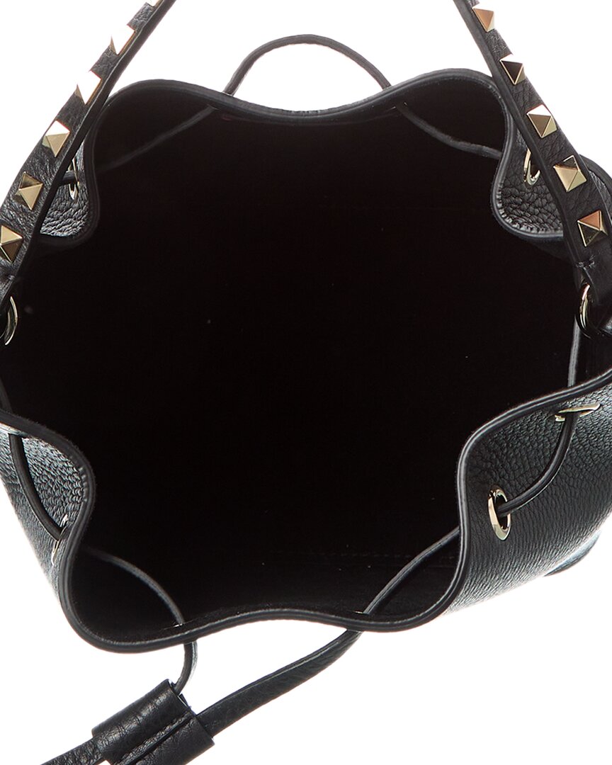 Valentino Rockstud Grainy Leather Bucket Bag (Authentic Pre-Owned)
