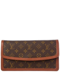 Louis Vuitton Louis Vuitton Brown Monogram Coated Canvas Pochette Dame Pm (Authentic