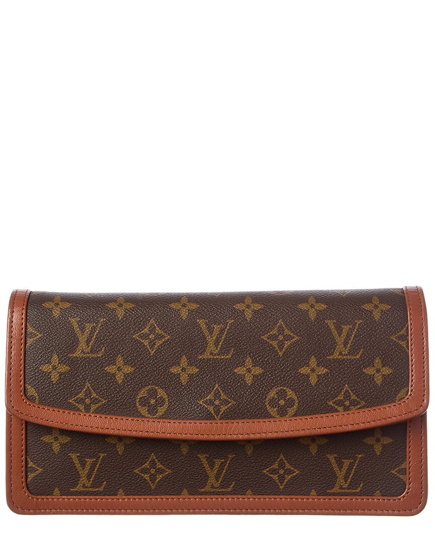 Louis Vuitton Louis Vuitton Brown Monogram Coated Canvas Pochette Dame Pm (Authentic
