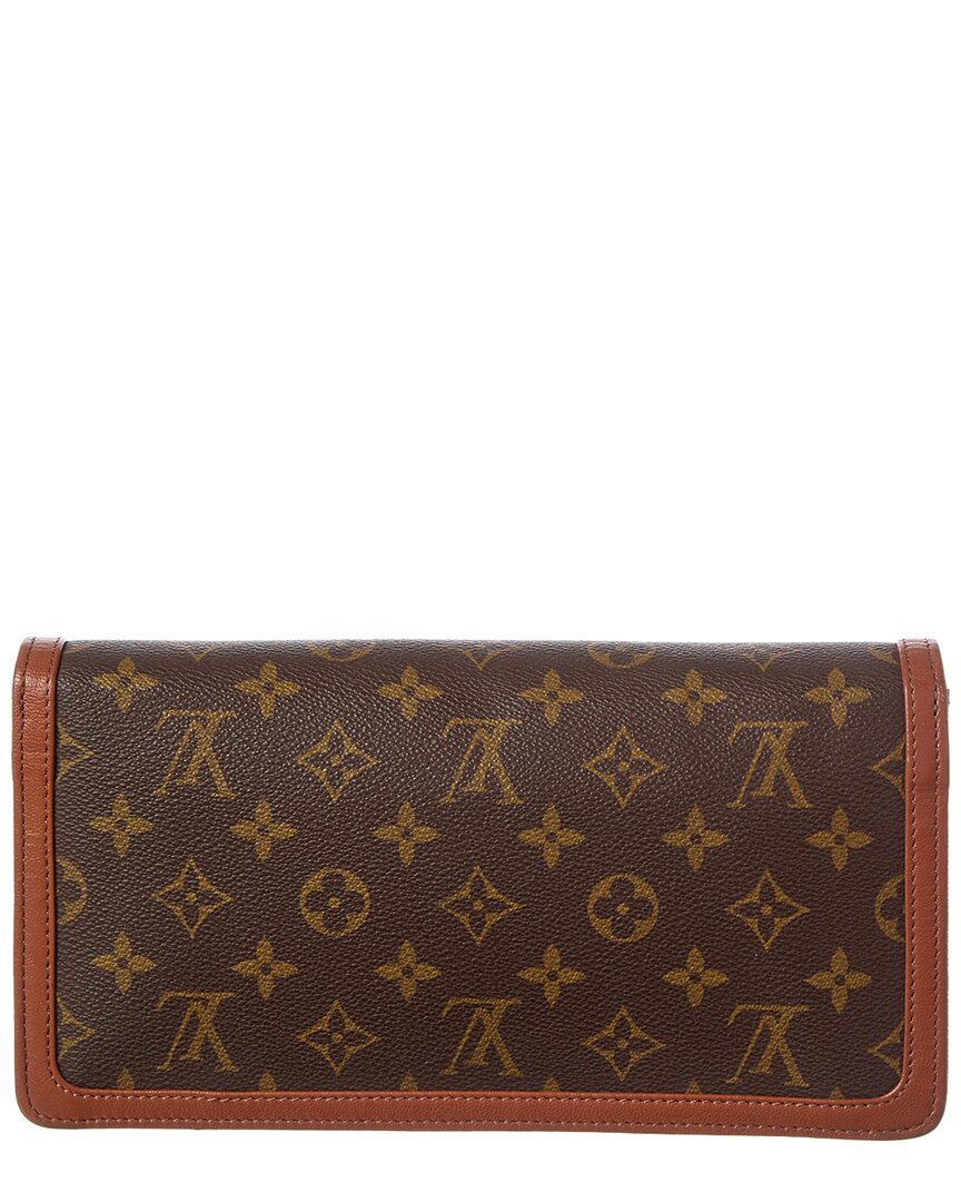 Louis Vuitton Louis Vuitton Brown Monogram Coated Canvas Pochette Dame Pm (Authentic