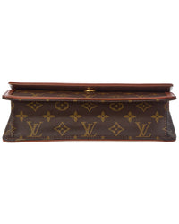 Louis Vuitton Louis Vuitton Brown Monogram Coated Canvas Pochette Dame Pm (Authentic