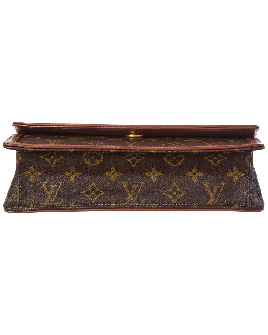 Louis Vuitton Louis Vuitton Brown Monogram Coated Canvas Pochette Dame Pm (Authentic