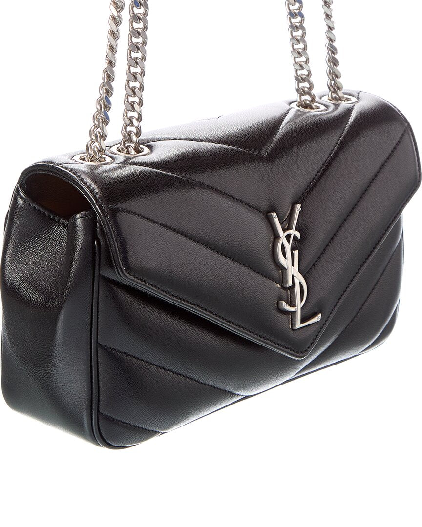 Saint Laurent Saint Laurent Loulou Small Leather Shoulder Bag