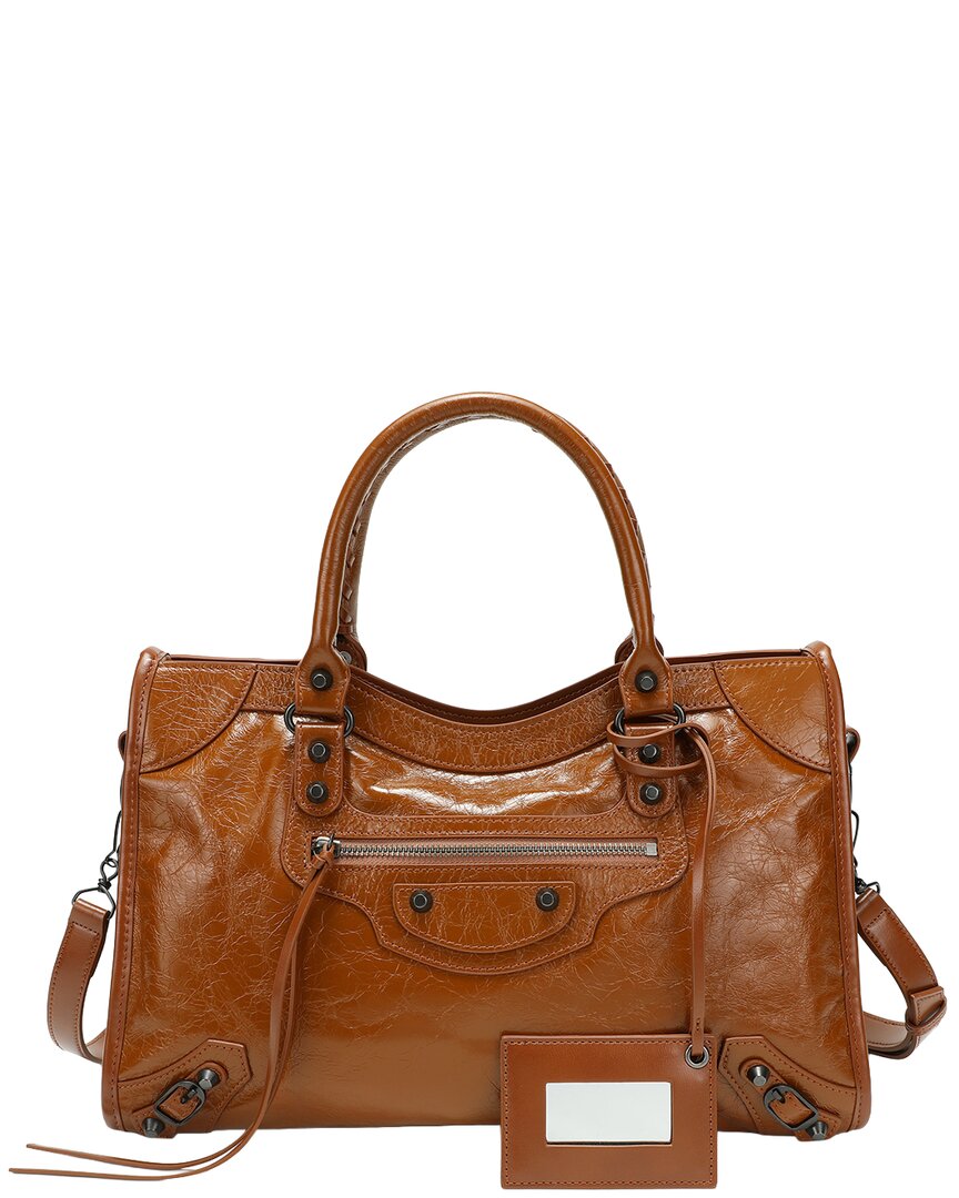 Tiffany & Fred Paris Tiffany & Fred Paris Distressed Leather Satchel