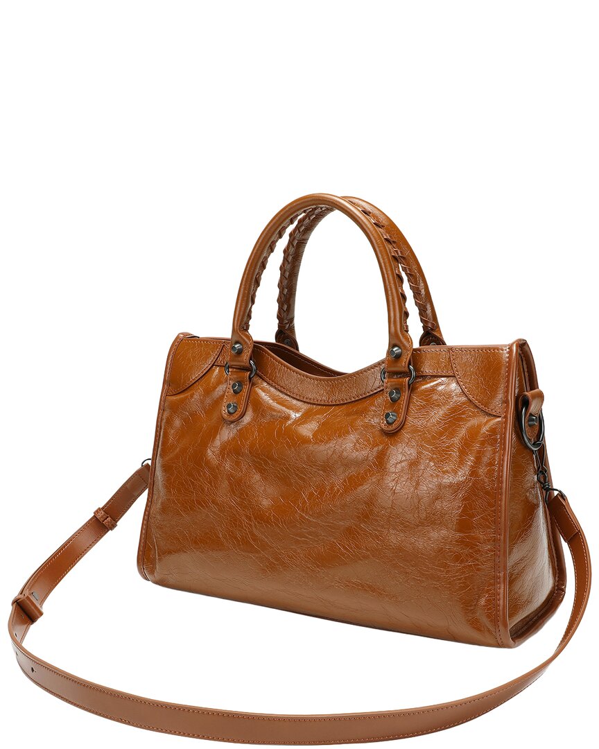 Tiffany & Fred Paris Tiffany & Fred Paris Distressed Leather Satchel