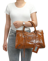 Tiffany & Fred Paris Tiffany & Fred Paris Distressed Leather Satchel