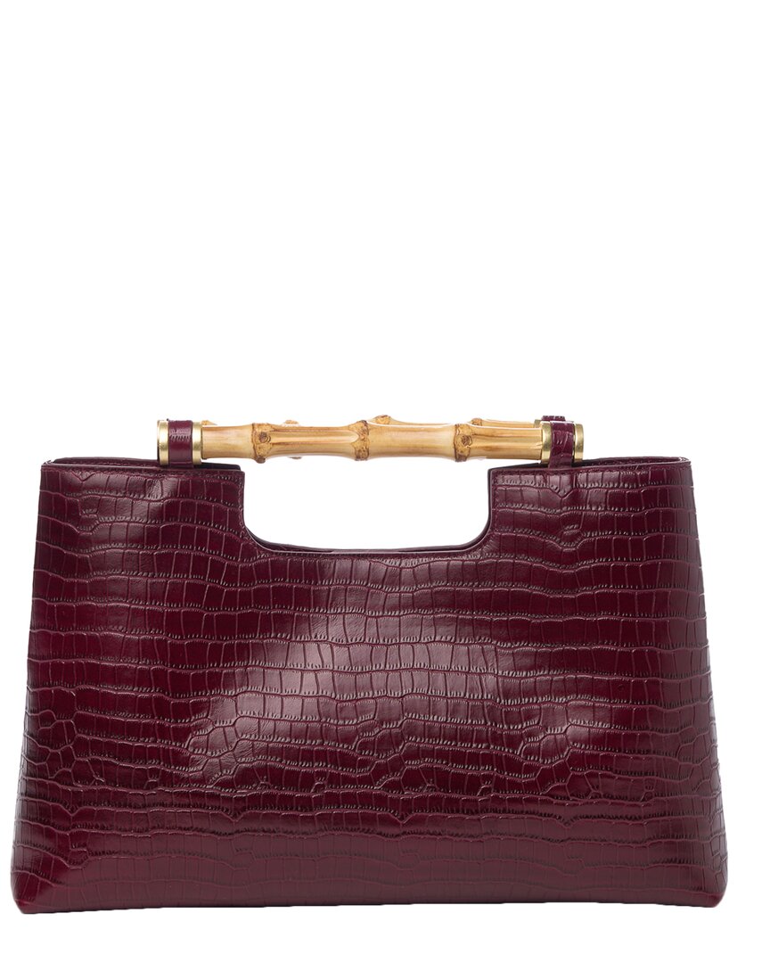 J.McLaughlin J.Mclaughlin Sumpter Croc-Embossed Leather Handbag