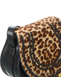 Chloé Marcie Small Haircalf & Leather Saddle Bag