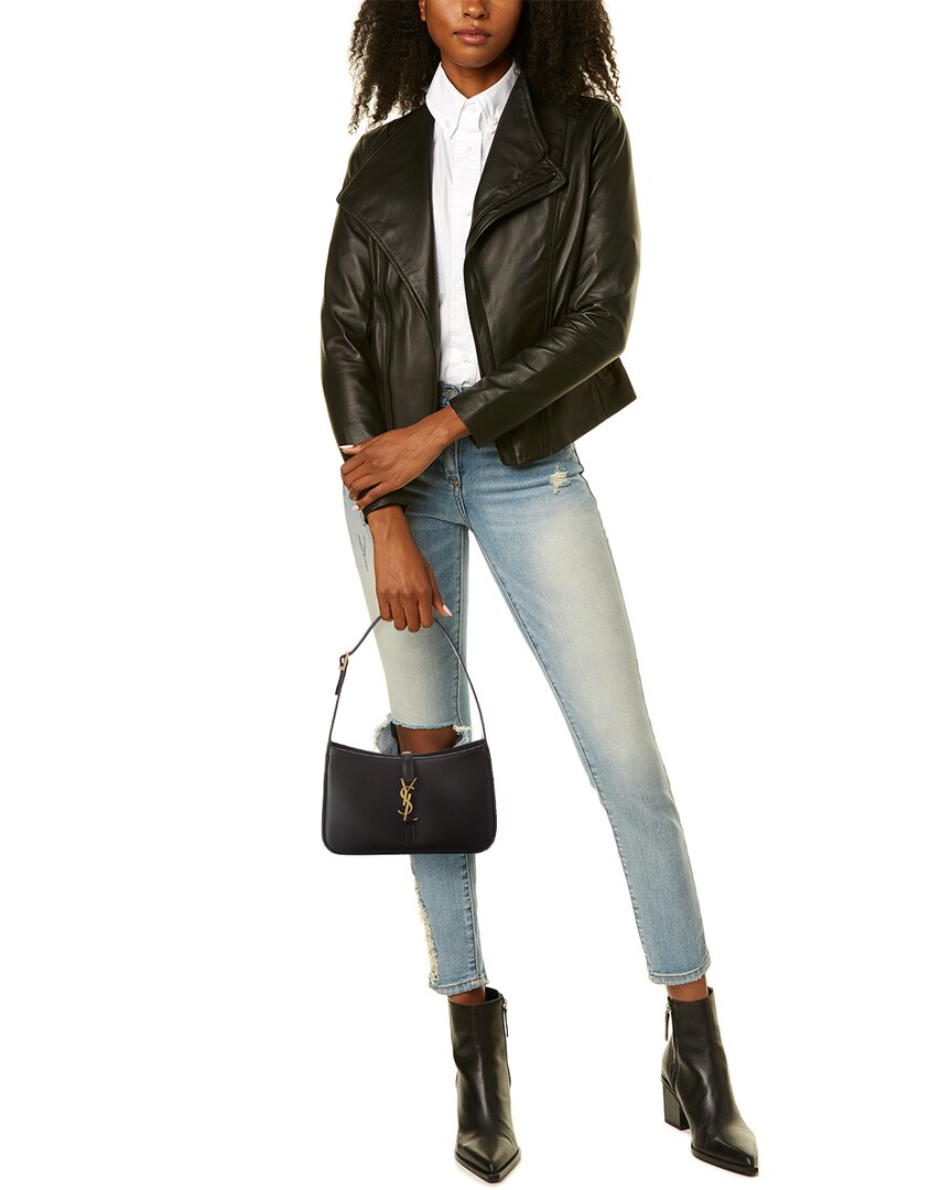 Saint Laurent Saint Laurent Le 5 À 7 Smooth Leather Hobo Bag