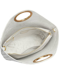 Tiffany & Fred Paris Hand Woven-Leather Tote