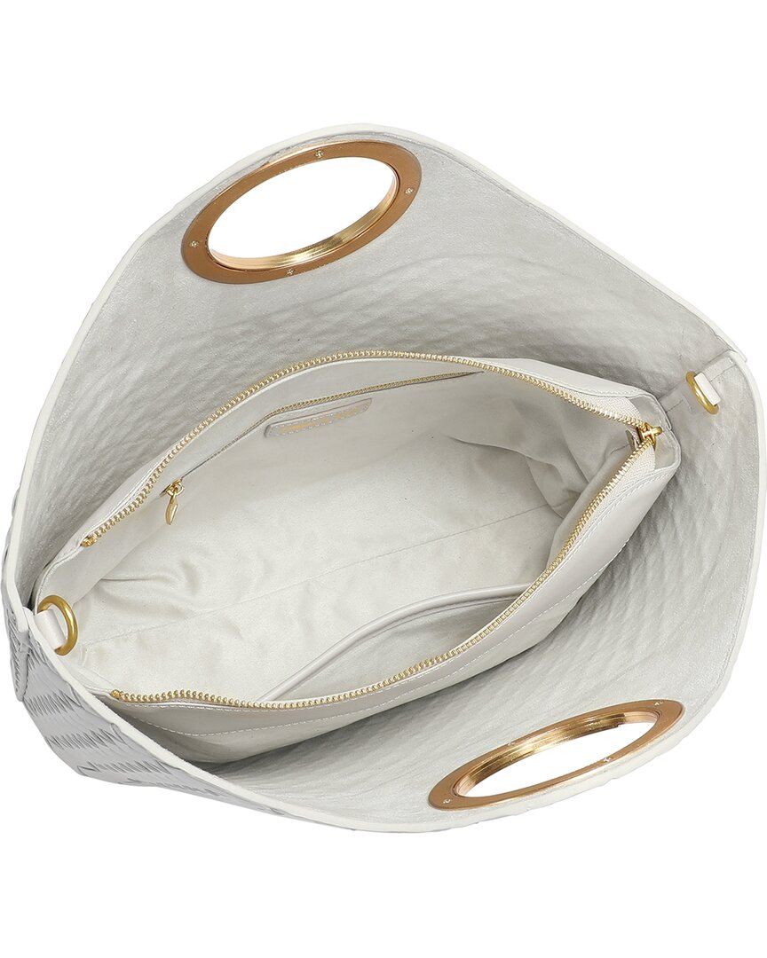 Tiffany & Fred Paris Hand Woven-Leather Tote