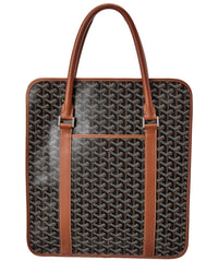 Goyard Goyard Brown Coated Canvas Bourgogne Shoulder Bag (Authentic Pre-Loved)