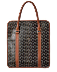 Goyard Goyard Brown Coated Canvas Bourgogne Shoulder Bag (Authentic Pre-Loved)