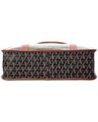 Goyard Goyard Brown Coated Canvas Bourgogne Shoulder Bag (Authentic Pre-Loved)