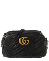 Gucci Gucci Gg Marmont Small Matelasse Leather Crossbody Camera Bag
