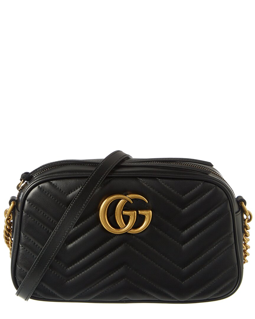 Gucci Gucci Gg Marmont Small Matelasse Leather Crossbody Camera Bag