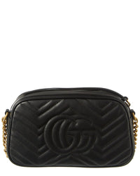 Gucci Gucci Gg Marmont Small Matelasse Leather Crossbody Camera Bag
