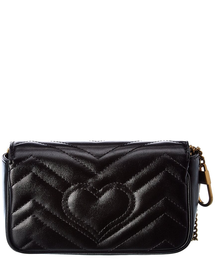 Gucci Gucci Gg Marmont Super Mini Matelasse Leather Crossbody