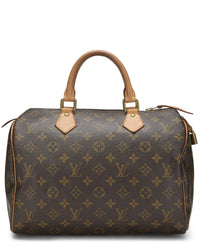 Louis Vuitton Louis Vuitton Brown Monogram Coated Canvas Speedy 30 (Authentic Pre-Loved)