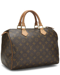 Louis Vuitton Louis Vuitton Brown Monogram Coated Canvas Speedy 30 (Authentic Pre-Loved)