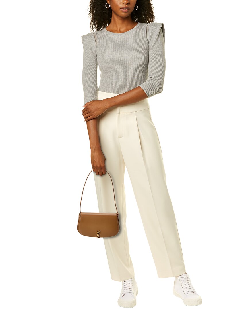 Saint Laurent Voltaire Box Leather Shoulder Bag