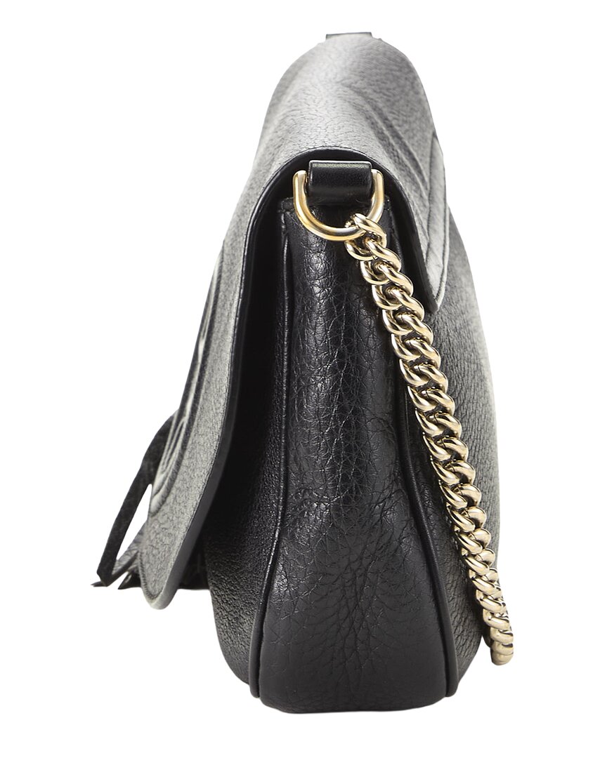 Gucci Gucci Black Leather Soho Chain Flap Crossbody (Authentic Pre-Loved)