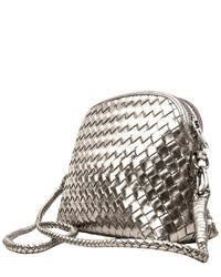 Dragon Diffusion Dragon Diffusion Chunky Fellini Leather & Straw Pochette