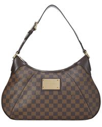 Louis Vuitton Louis Vuitton Brown Damier Ebene. & Vachetta Leather Thames Gm (Authentic