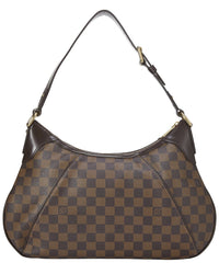 Louis Vuitton Louis Vuitton Brown Damier Ebene. & Vachetta Leather Thames Gm (Authentic