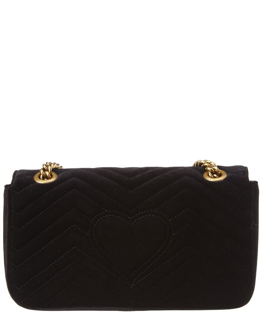 Gucci Gg Marmont Small Velvet Shoulder Bag