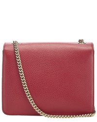 Gucci Gucci Red Leather Interlocking Crossbody Small (Authentic Pre-Loved)