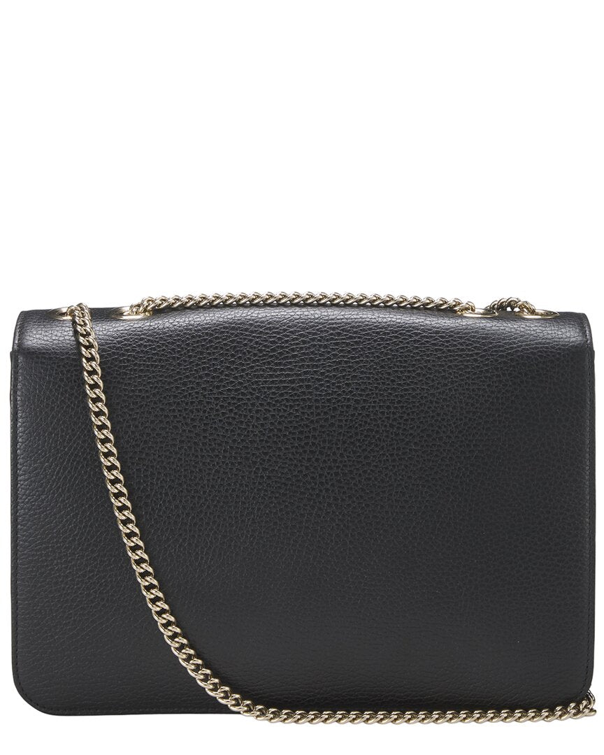 Gucci Gucci Black Leather Interlocking Crossbody Large (Authentic Pre-Loved)