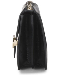 Gucci Gucci Black Leather Interlocking Crossbody Large (Authentic Pre-Loved)