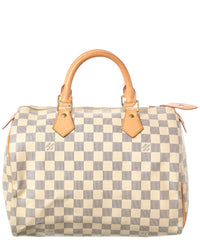 Louis Vuitton Louis Vuitton White Damier Azur Canvas Speedy 30 (Authentic Pre-Loved)