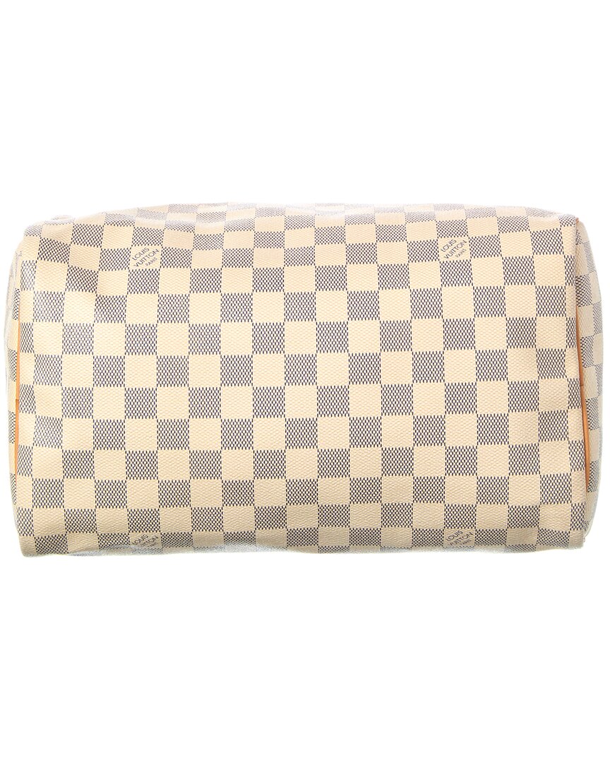 Louis Vuitton Louis Vuitton White Damier Azur Canvas Speedy 30 (Authentic Pre-Loved)