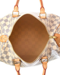 Louis Vuitton Louis Vuitton White Damier Azur Canvas Speedy 30 (Authentic Pre-Loved)