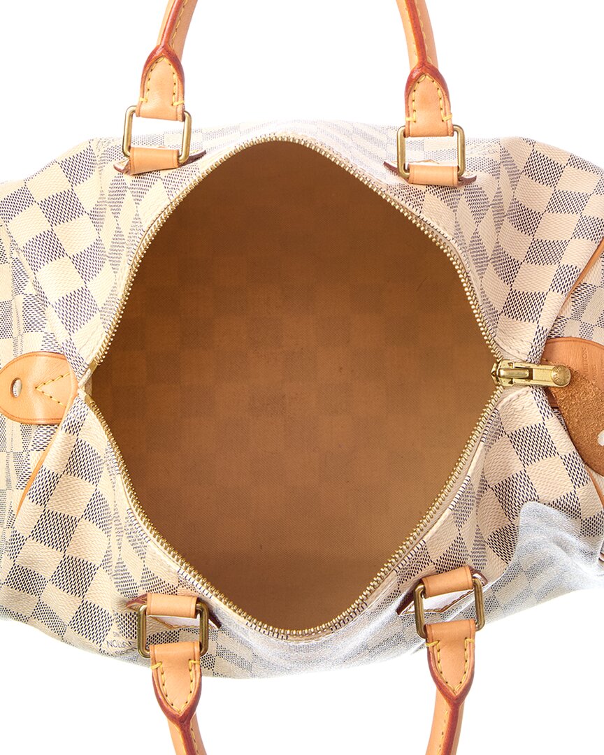 Louis Vuitton Louis Vuitton White Damier Azur Canvas Speedy 30 (Authentic Pre-Loved)