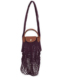 Longchamp Le Pliage Filet Large Mesh Handle Bag With Strap
