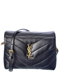 Saint Laurent Loulou Toy Matelasse Leather Shoulder Bag, Os