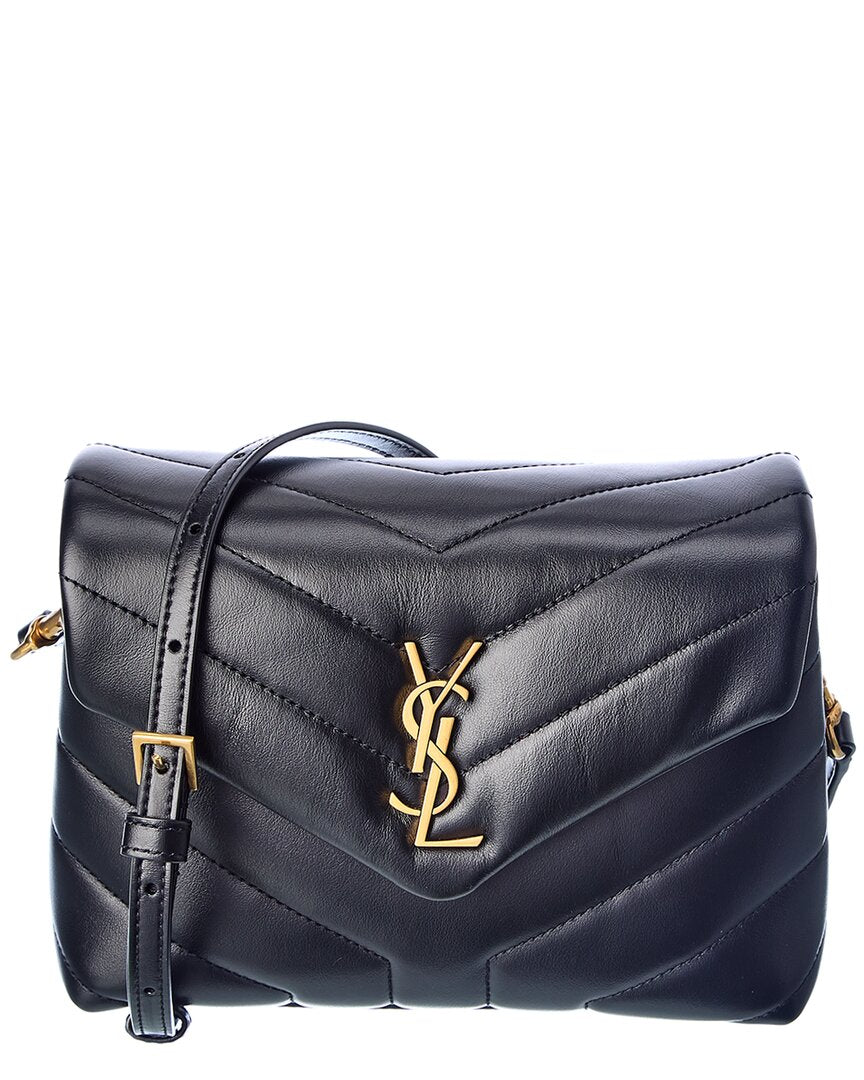 Saint Laurent Loulou Toy Matelasse Leather Shoulder Bag, Os