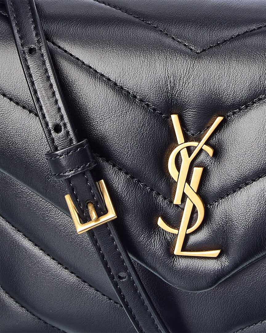Saint Laurent Loulou Toy Matelasse Leather Shoulder Bag, Os