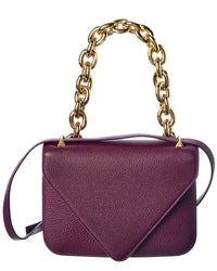 Bottega Veneta Mount Leather Shoulder Bag ONE SIZE Red