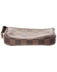 Louis Vuitton Louis Vuitton Brown Damier Ebene Mini Pochette Accessoires (Authentic Pre-Loved)
