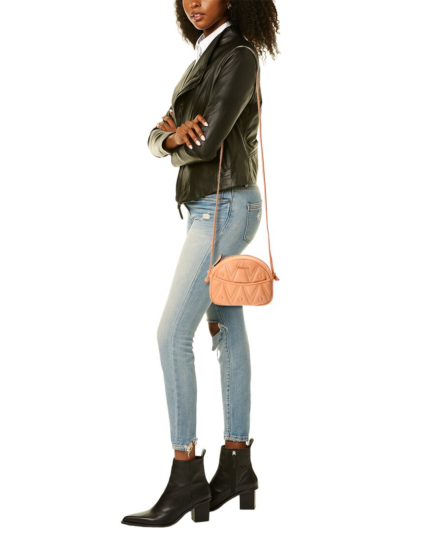 Valentino by Mario Valentino Valentino By Mario Valentino Moony Diamond Leather Crossbody