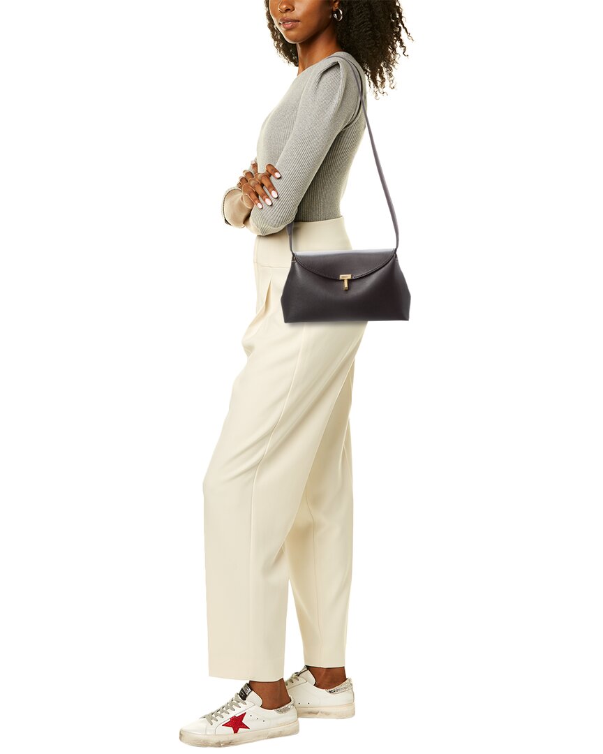 Toteme T-Lock Leather Shoulder Bag