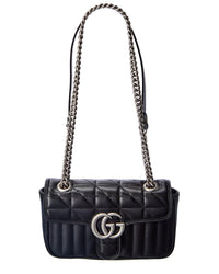 Gucci Gg Marmont Mini Matelasse Leather Shoulder Bag ONE SIZE Black